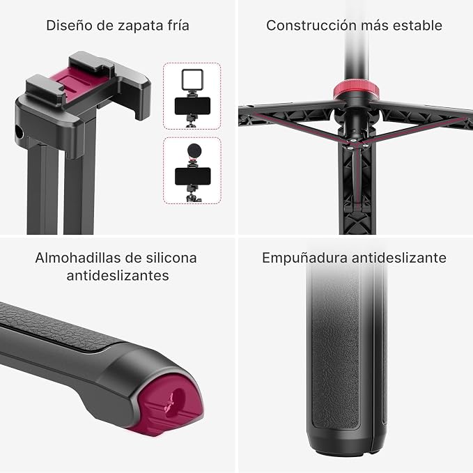 ULANZI MT-44 Extendable Phone Tripod, 360° Ball Head Camera Tripod - Image 7