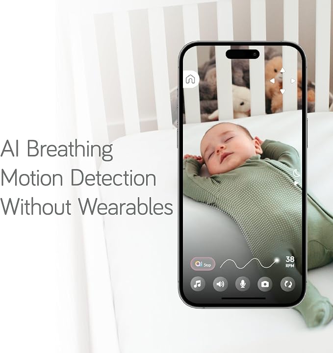 NANOBÉBÉ Smart Baby Monitor – Non-Wearable AI Breathing Monitor Motion - Image 2