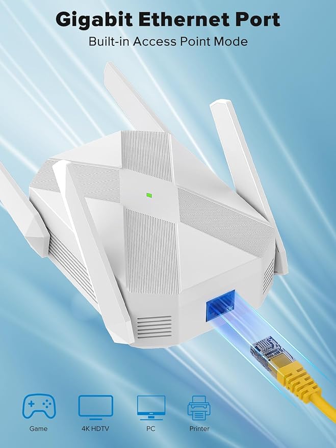 2026 AX3000 WiFi 6 Extender, WiFi Extender Signal Booster - Image 5