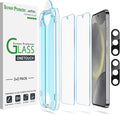 amFilm Auto-Alignment OneTouch for Samsung Galaxy S24 6.2" Screen Protector + by amFilm