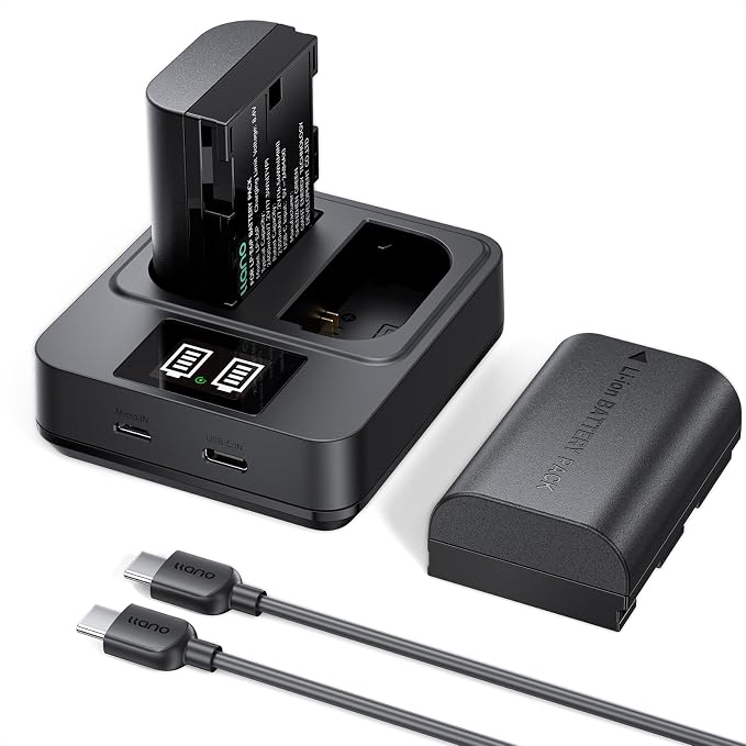 llano 2-Pack LP-E6P Batteries & 20W Fast Charger Set by TheHorizonofPossibility