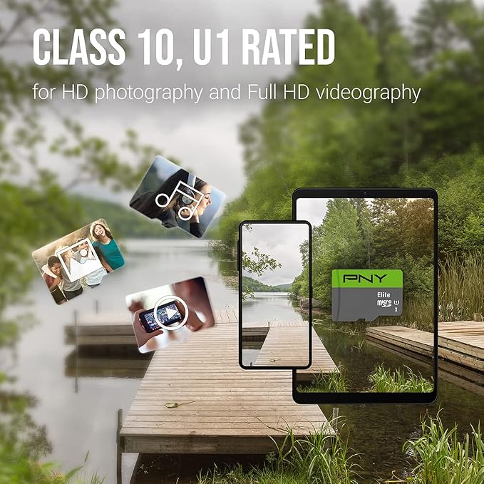 PNY 128GB Elite Class 10 U1 microSDXC Flash Memory Card - Image 4