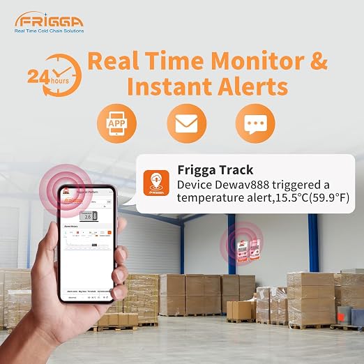Frigga V5C Non Li 4G/5G Real Time Temperature Data Logger Single-Use 28800 - Image 3