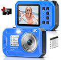 4K 64MP Floatable Underwater Camera, 16FT Waterproof Autofocus Digital Camera by Yifecial