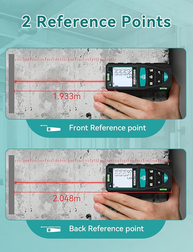 Laser Measure 50M/165ft, RockSeed Digital Laser Distance Meter - Image 3
