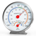Indoor Outdoor Thermometer Hygrometer, Large Dial Waterproof Wall Mount by AXHHTVCGY