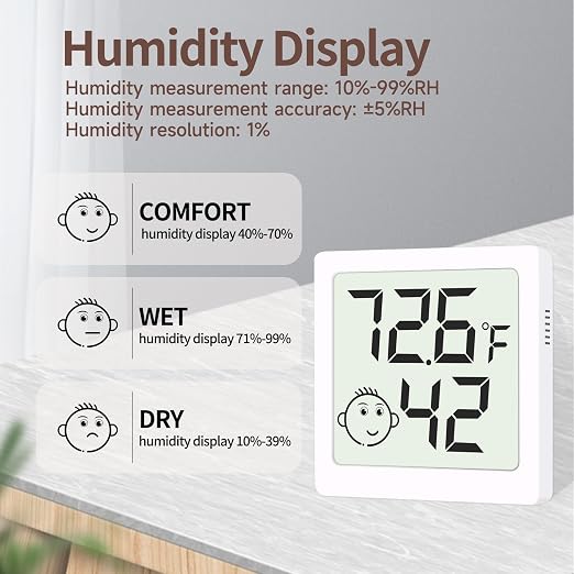 Mini Humidity Meter Hygrometer 6 Pack Room Thermometer Indoor Digital - Image 2