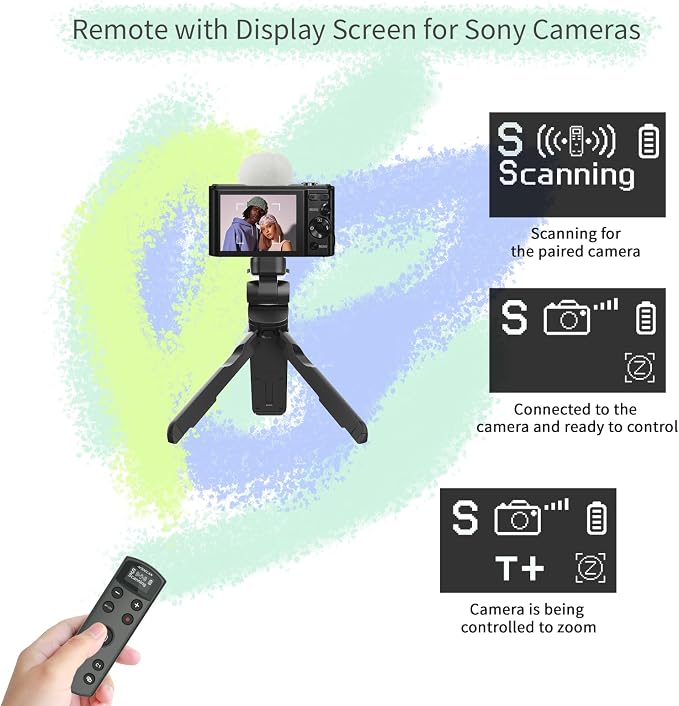 Remote Control for Sony Camera, USB-C Rechargeable Wireless Shutter Release - Image 3