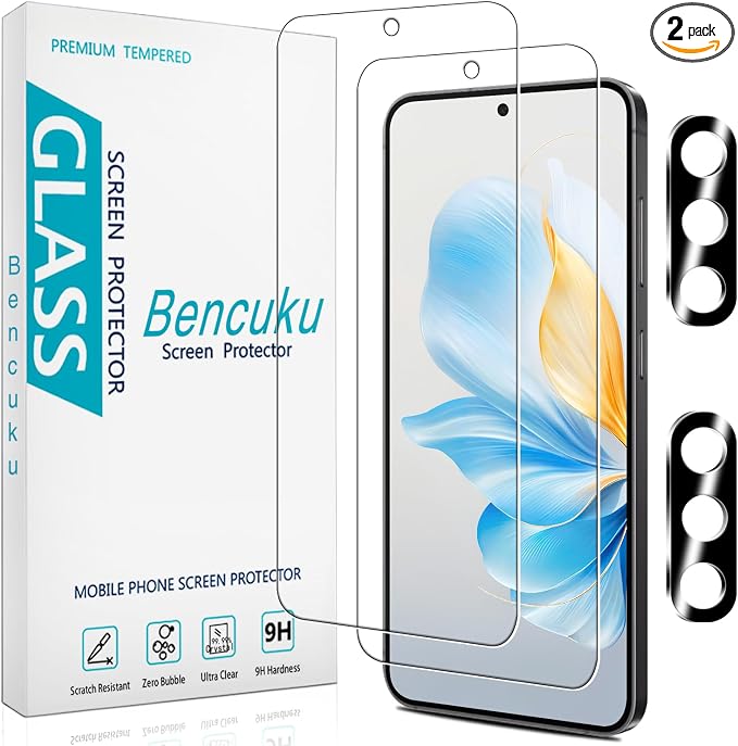 2 Pack Tempered Glass Screen Protector by Bencuku