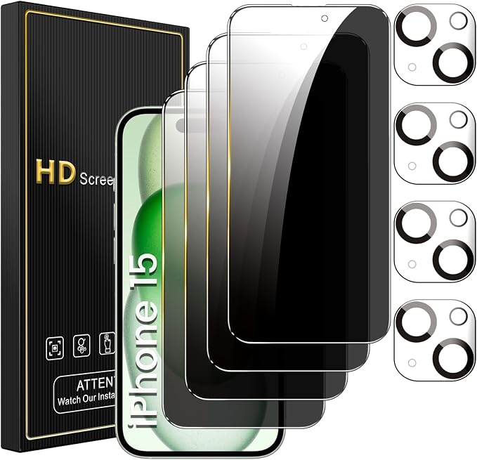 Romkasi 4 Pack Privacy Screen Protector by Unknown