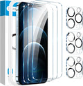 Fotbor [3+3 Pack for iPhone 12 Pro Max Screen Protector by Fotbor