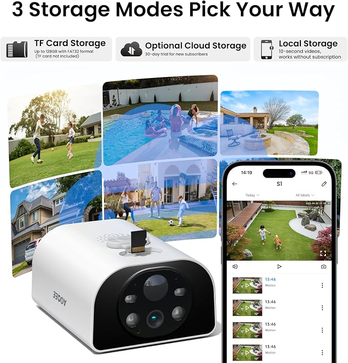 AOQEE Cameras for Home Security-2K Wireless Security Camera Outdoor - Image 7