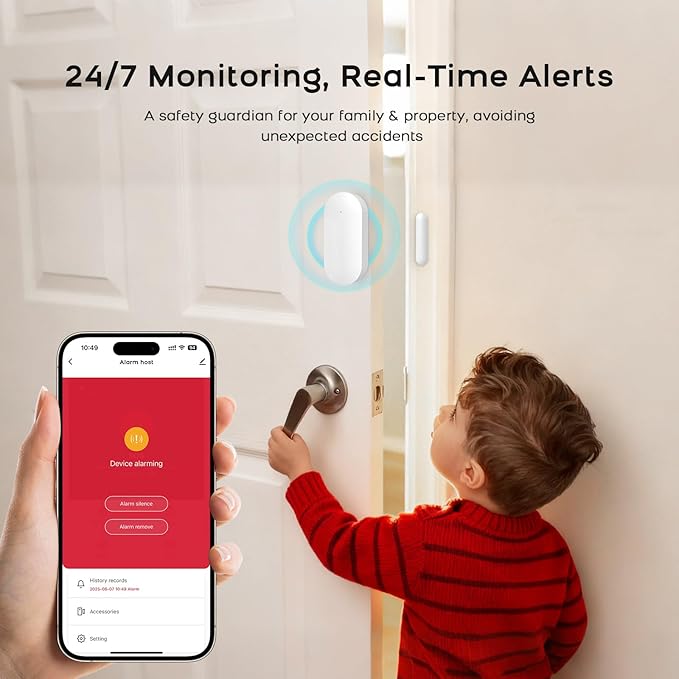 Alarm System for Home Security, SOS Button, Window Alarms, Door/Motion Sensors - Image 3