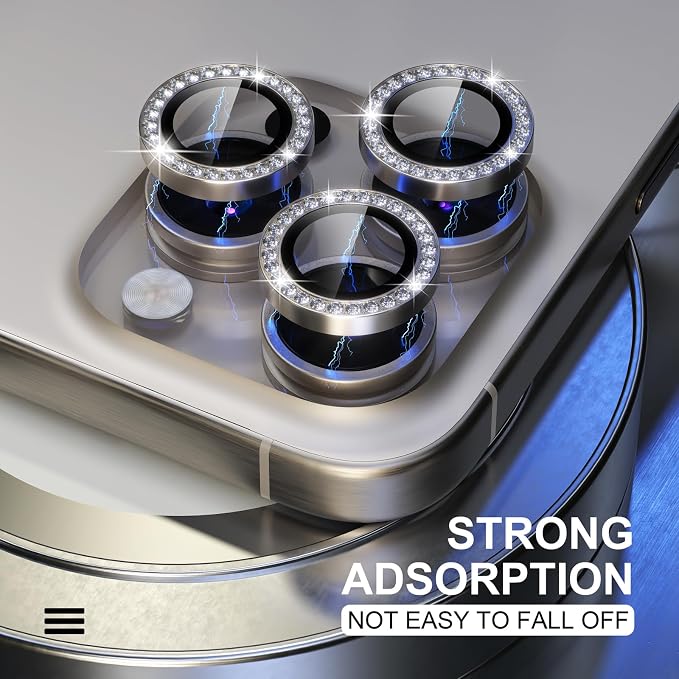 Choiche Compatible for iPhone 15 Pro/iPhone 15 Pro Max Camera Lens Protector - Image 6