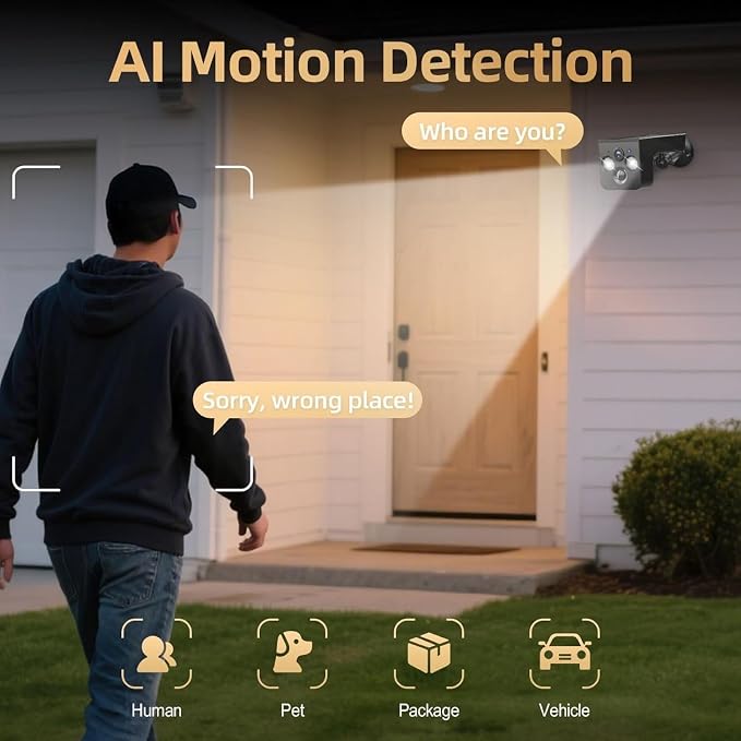 Solar Security Cameras Wireless Outdoor, 2K Solar Powered WiFi Camera, IP65 - Image 4