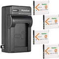Kastar 4-Pack Battery and AC Wall Charger Replacement by Kastar