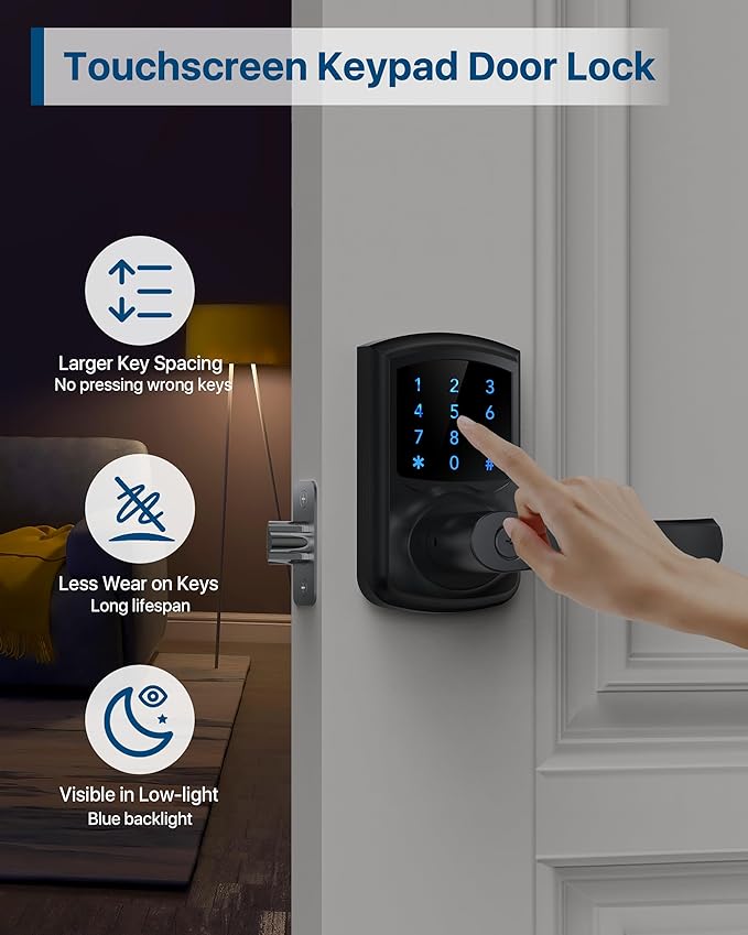HIDALIFE Keyless Entry Door Lock, Keypad Door-Lock - Image 3