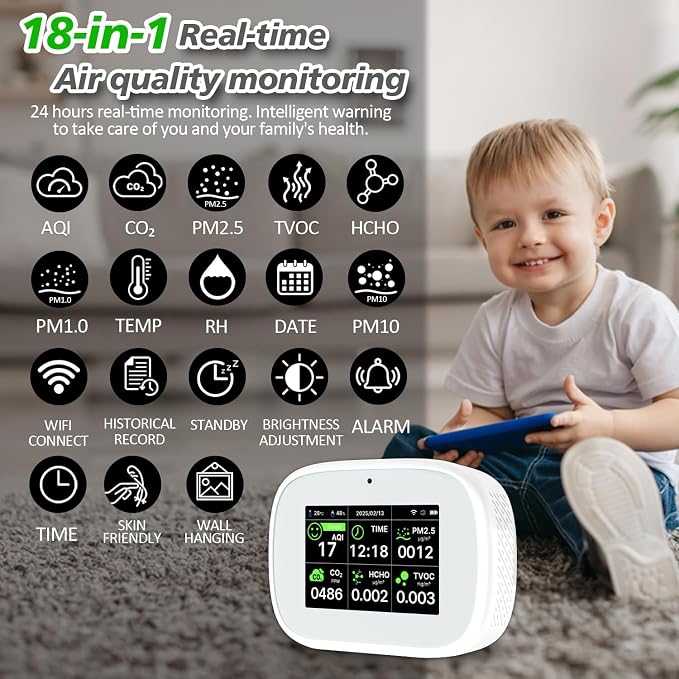 18-in-1 Smart Air Quality Monitor - Image 2