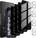 Lesakit 4+4 Pack Privacy Screen Protector by Lesakit