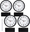 Silent Wall Clocks with Chalkboards and Marker, Battery Operated Round Multi by Tianxunewtig