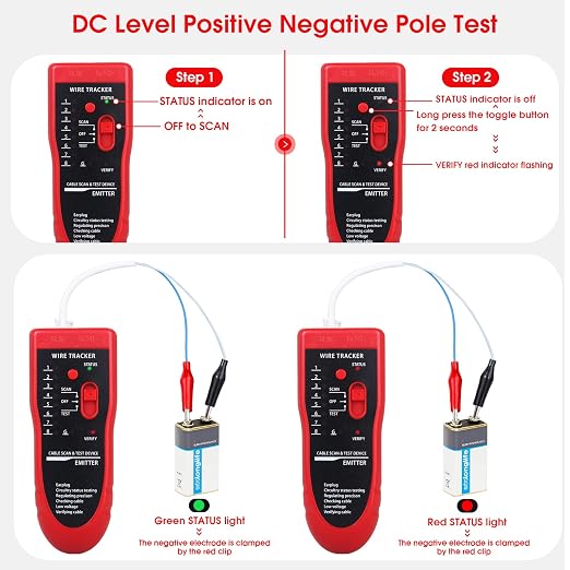 Cable Tracer Ethernet Network Cable Tester RJ45 RJ11 - Image 6
