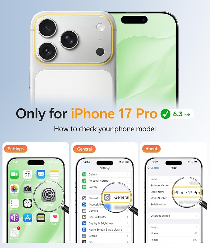 FNTCASE for iPhone 17 Pro Case: Translucent Matte Cases - Image 2