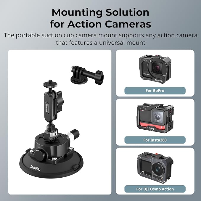 SMALLRIG 4.5" Suction Cup Mount - Image 2