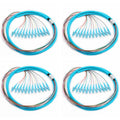 4 Pack LC-OM3 12 Pigtail 12 Strand Multimode OM3/OM4 50/125 LC-UPC Fiber Pigtail by ProfessionalFiberNetworkDevicemanufacturer
