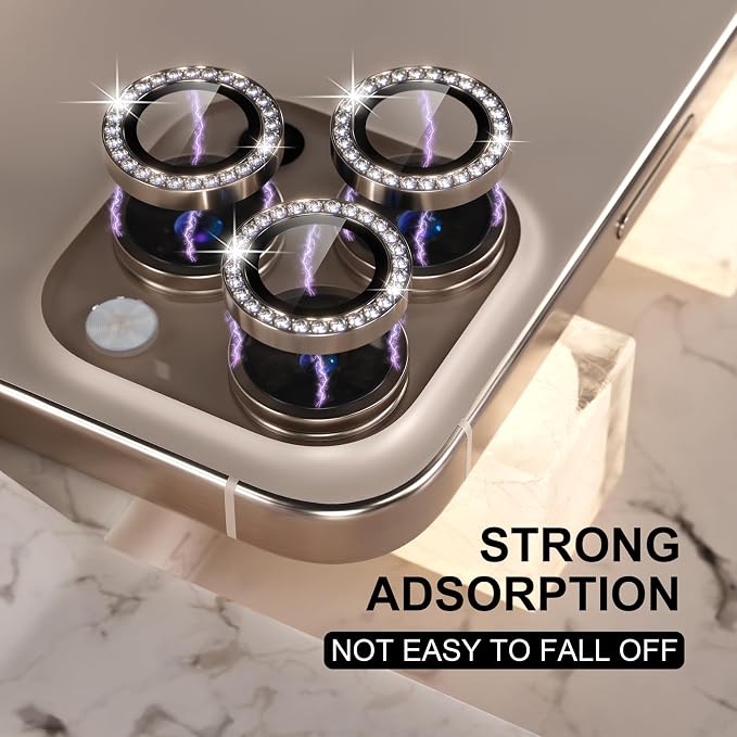 Choiche Compatible for iPhone 16 Pro/iPhone 16 Pro Max Camera Lens Protector - Image 6