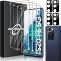 4+4 Pack for Samsung Galaxy S20 FE 5G Screen Protector & Phone Camera Lens by SOMINGUIZN