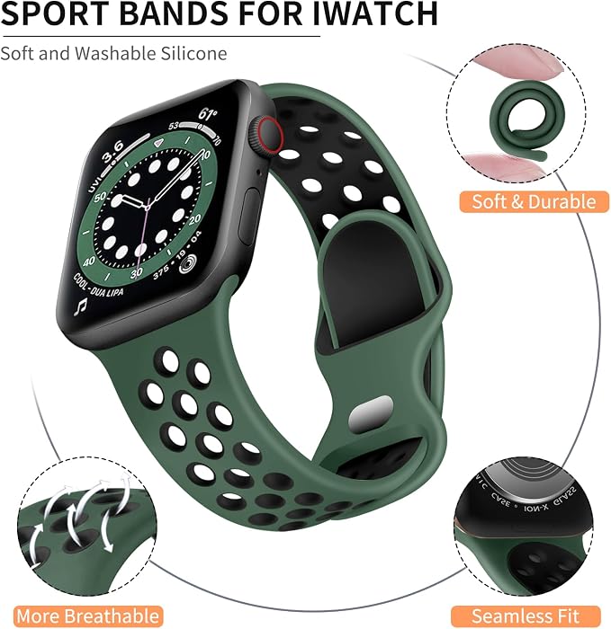 Lerobo Band Compatible for Apple Watch Band Ultra 49mm Series 9 8 45mm 11 10 - Image 2