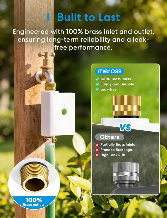 meross WiFi Water Timer for Garden Hose, Smart Hose Timer - Image 2