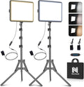 2-Pack Photography Lighting Kit, NiceVeedi 25W LED Video Light Kit, 2900-7000K by NiceVeediOfficial