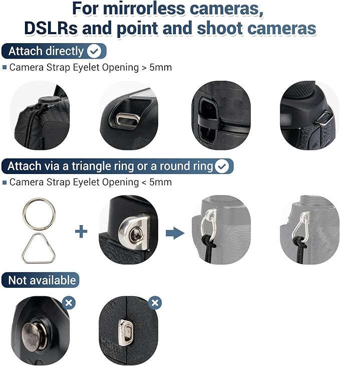 JJC Soft Camera Hand Strap Wrist Strap - Image 6