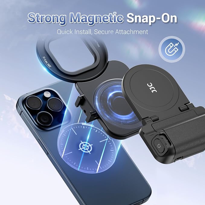 67mm Magnetic Phone Lens Filter Mount + Phone Snap Grip Set - Image 3