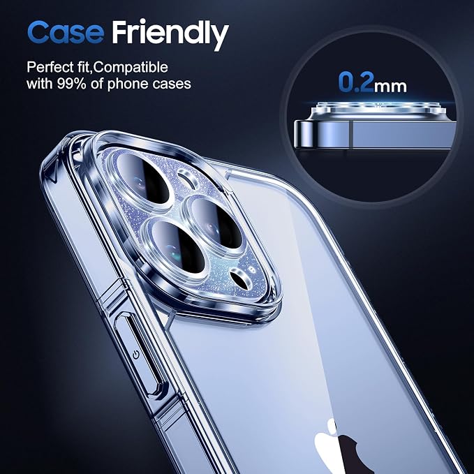 UniqueMe 3 Packs Compatible for iPhone 13 Pro Max/iPhone 13 Pro Camera Lens - Image 6