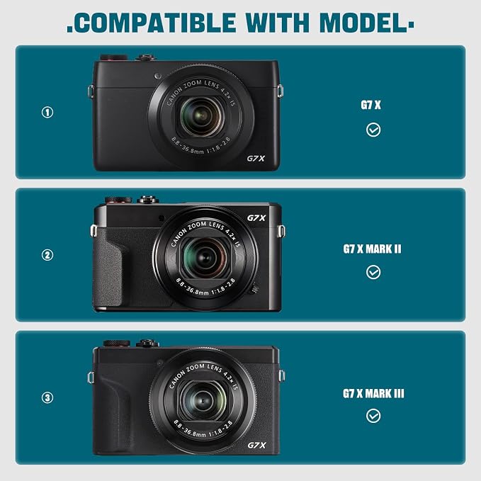 Camera Case for Canon PowerShot G7X Mark III/ G7 X Mark II/ SX740 hs Digital - Image 3
