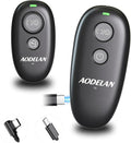 Upgraded USB-C Rechargeable Wireless Camera Remote Control Shutter Release by AODELAN