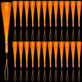 12Pack Orange Glow Sticks Light Up Fiber Optic Stick Glow Wands Bulk by NUDALA