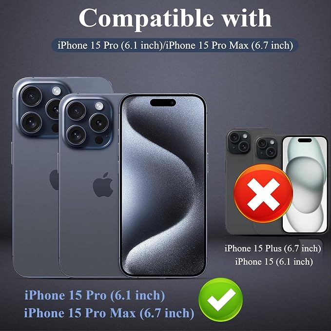 YWXTW [5 Pack Designed for iPhone 15 Pro Max Camera Lens Protector, for iPhone - Image 2