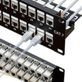 Iwillink 10Gbps Cat7 Patch Panel 48 Port, RJ45 Through Coupler 2U Patch Panel by IWILLINK