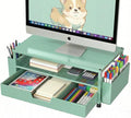 ECOLOVI Desk Organizer and Accessories, 2-Tier Computer Monitor Stand Rise by ECOLOVI