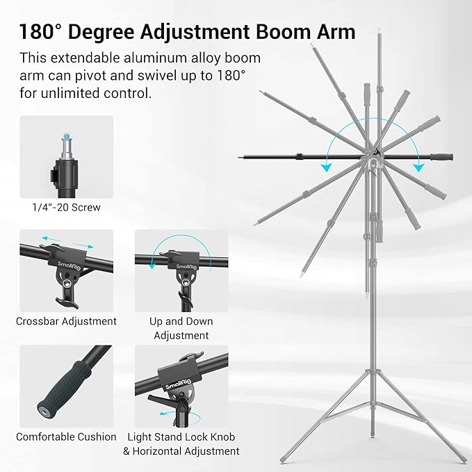 SmallRig 110"/9.2ft Photography Light Stand - Image 6