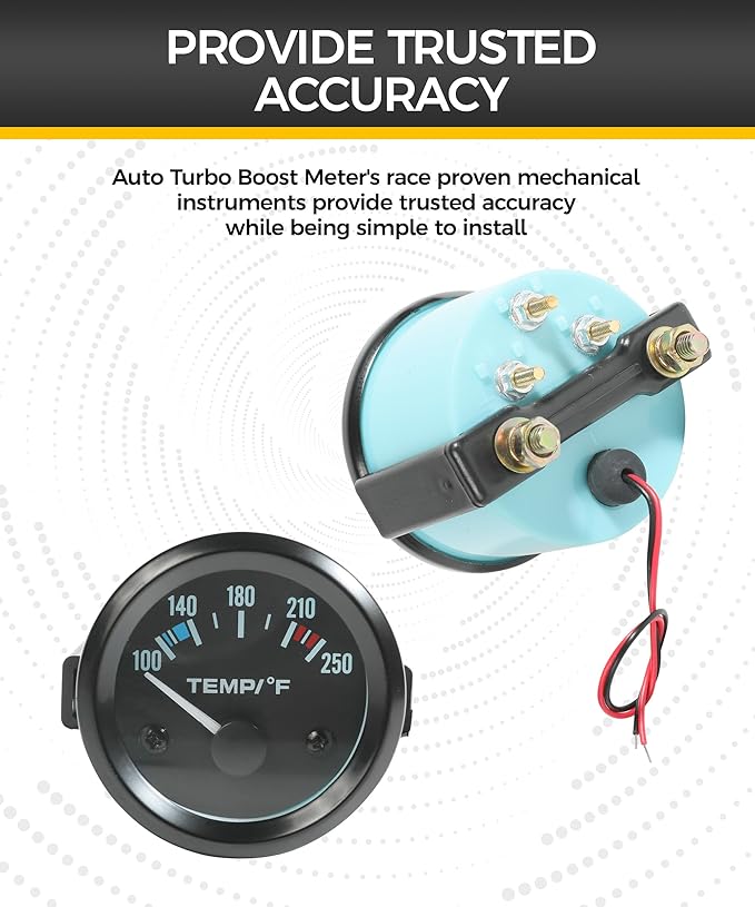 Water Temp Gauge, 100-250℉ Temperature Gauge - Image 5