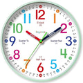 Roymnie Wall Clock 8 Inch for Kids Learning to Tell Time Easily Non Ticking by Unknown
