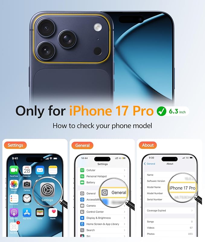 FNTCASE for iPhone 17 Pro Case: Translucent Matte Cases - Image 2