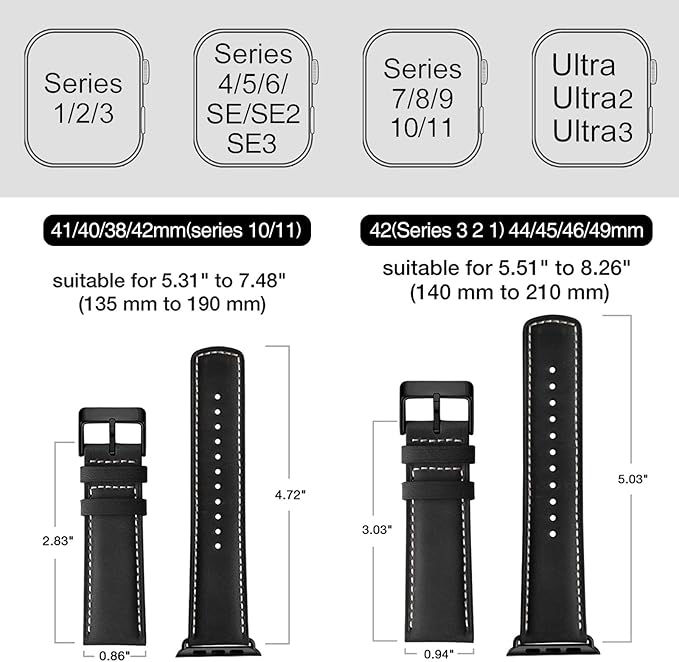 SUNFWR Leather Bands Compatible - Image 6