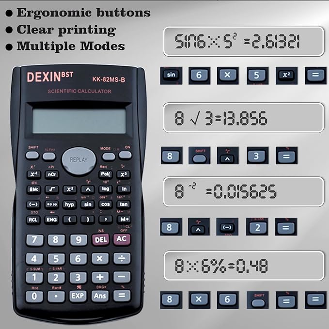 12 Packs Scientific Calculator Bulk, 2-Line Engineering Scientific Calculators - Image 4