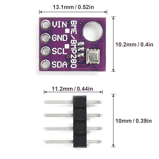 4PCS BME280 5V Sensor Module Atmospheric Pressure Temperature Humidity Sensors - Image 3