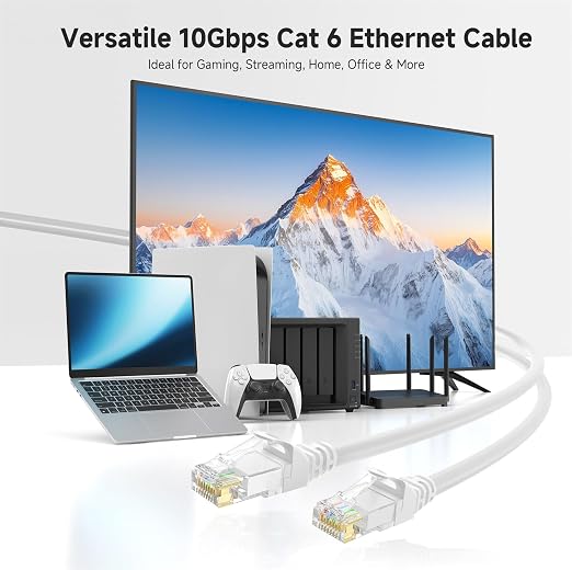 Cable Matters 10Gbps Snagless Cat 6 Ethernet Cable - 35ft - Image 2